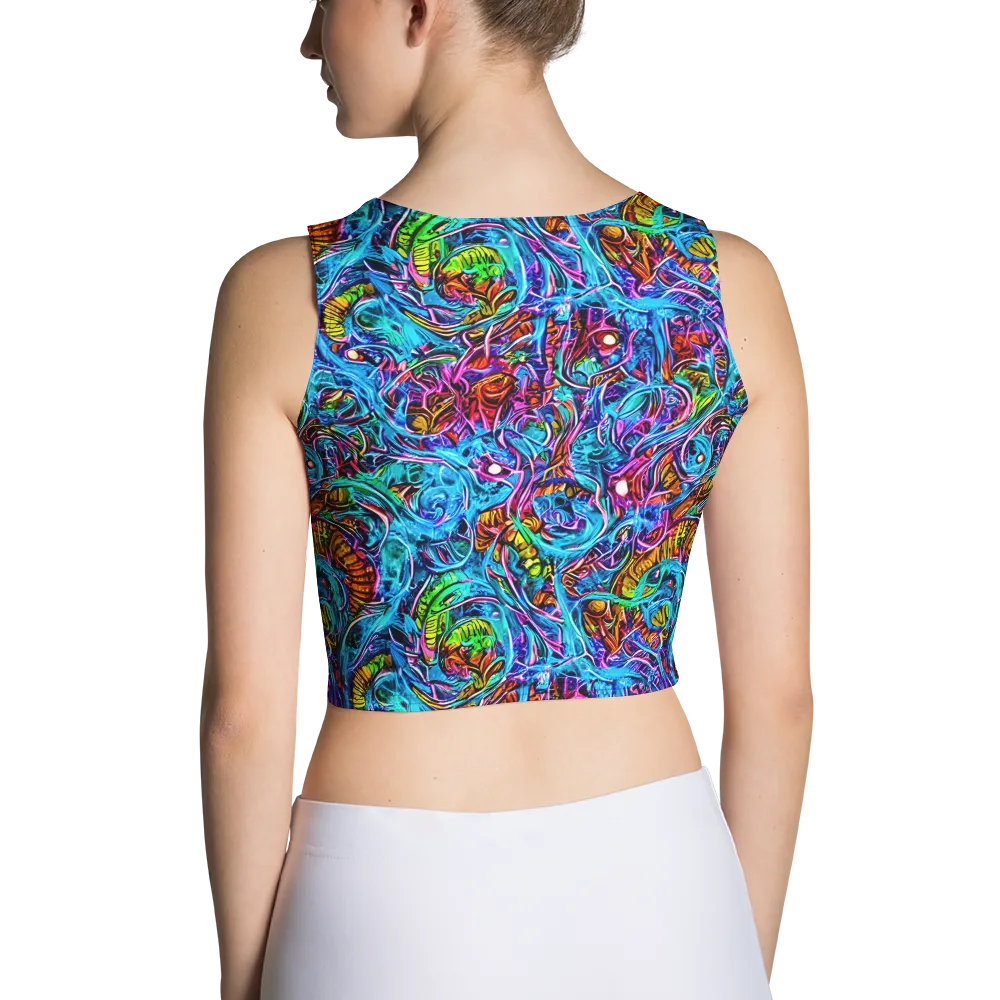 Synthetic Ocean on Crop Top — Back