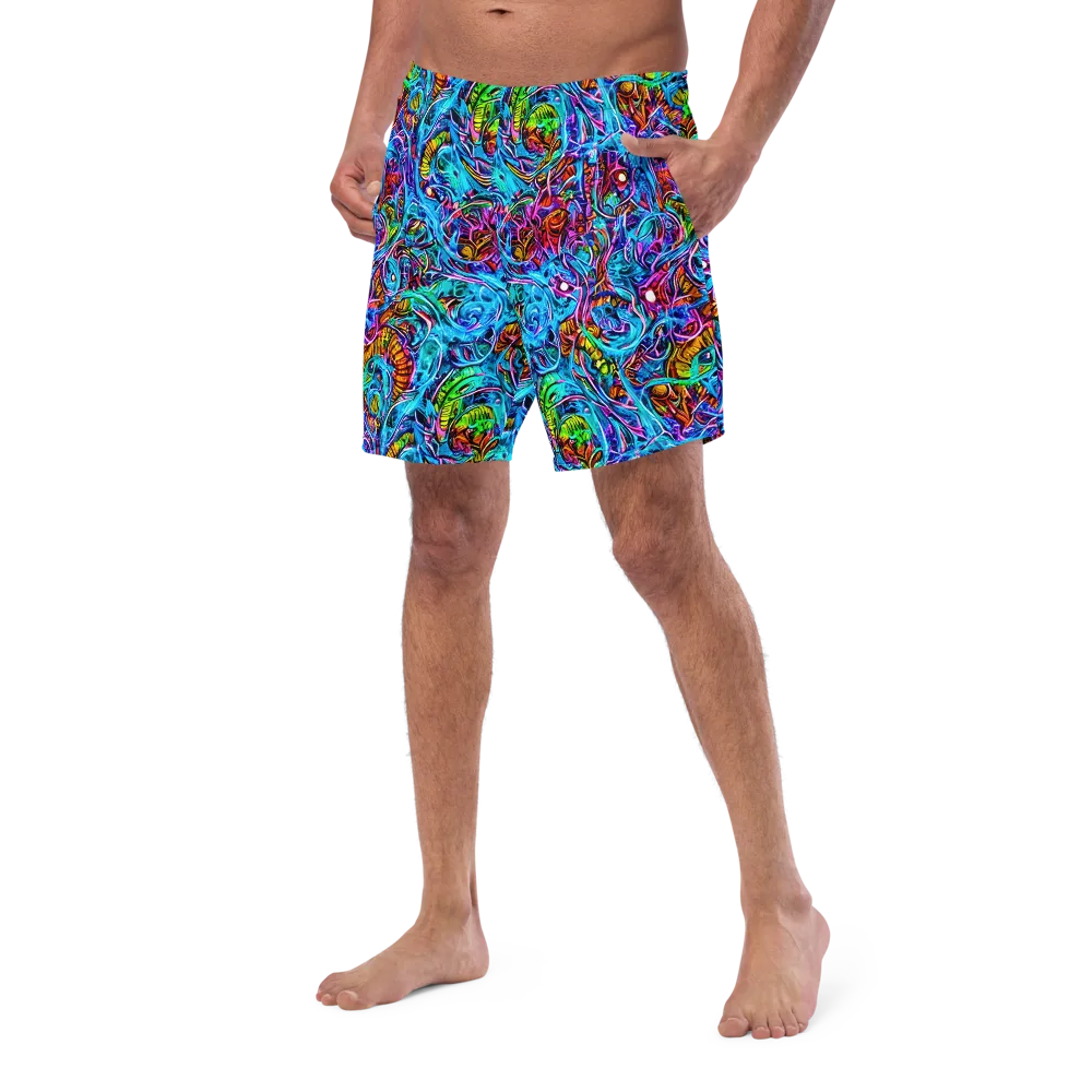 Synthetic Ocean on Swim Trunks — Left Front