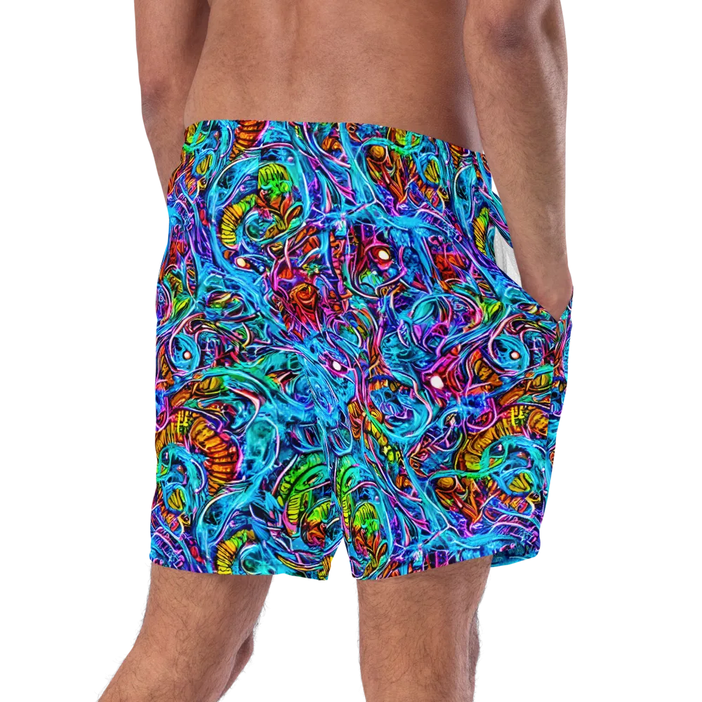 Synthetic Ocean on Swim Trunks — Right Back