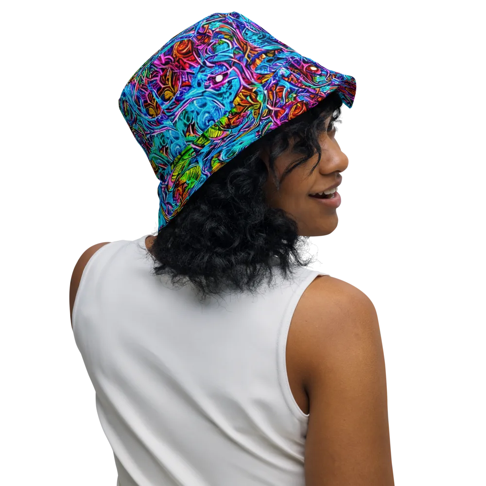 Synthetic Ocean on Reversible Bucket Hat — Right Outside