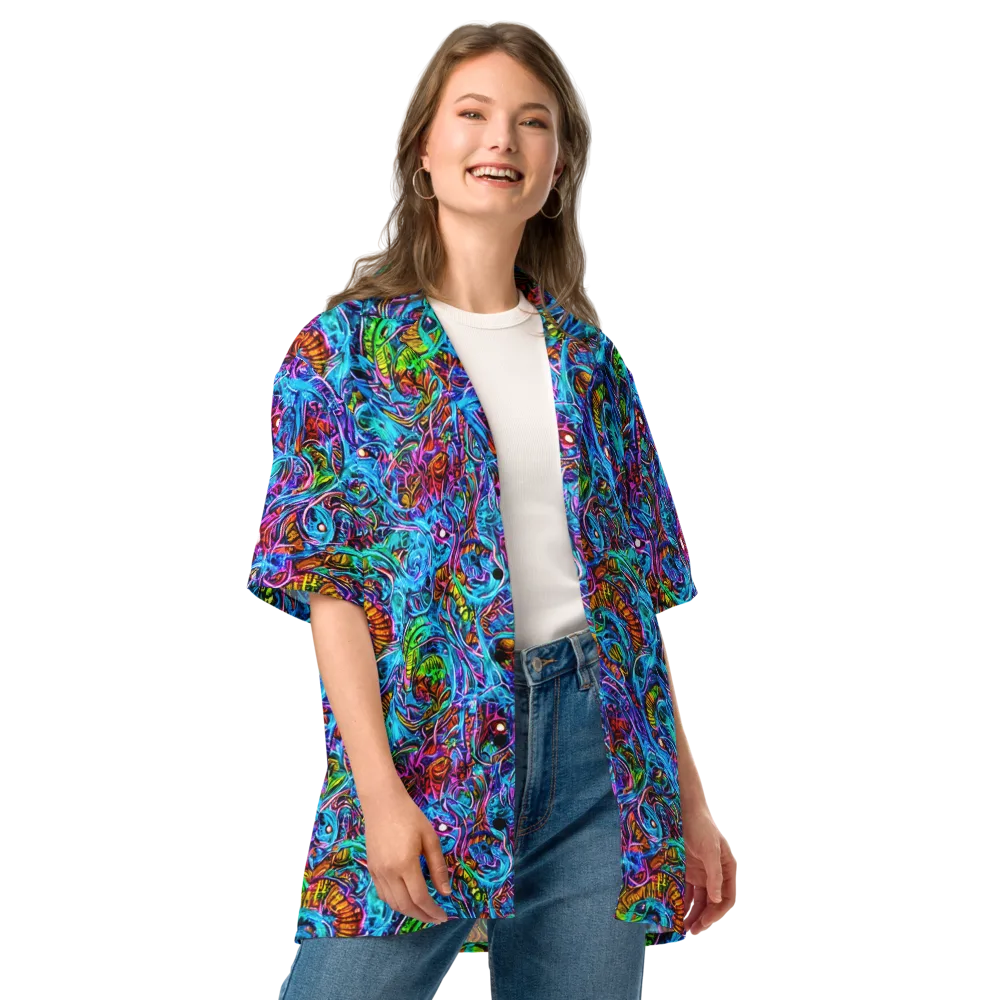 Synthetic Ocean on Button Shirt — Front