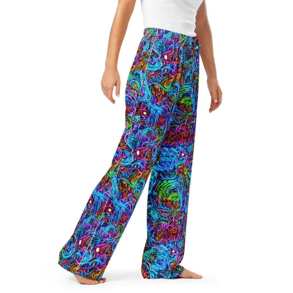 Synthetic Ocean on Women's Pajama Pants — Right Front