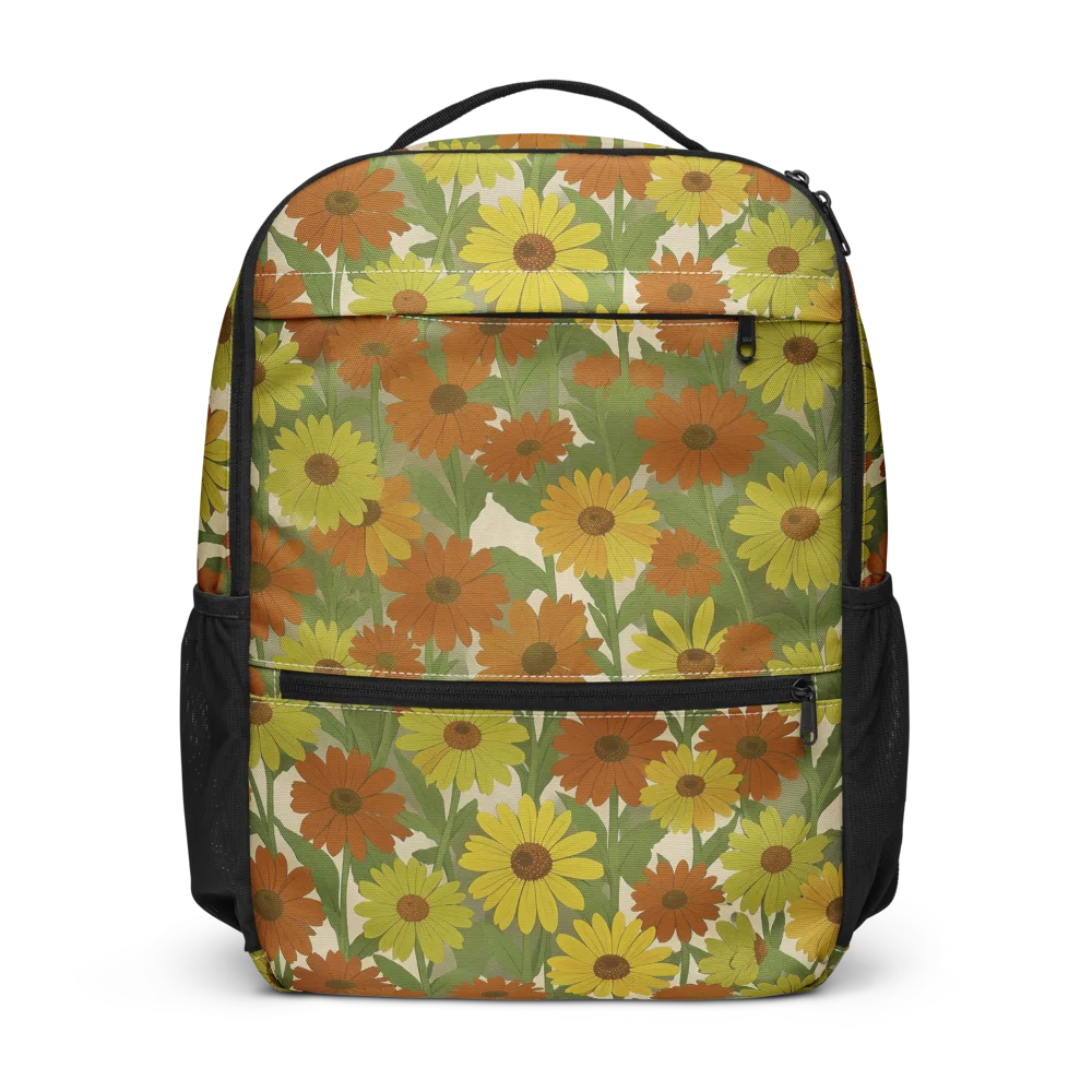Saffron Bloom on Utility Backpack — Front
