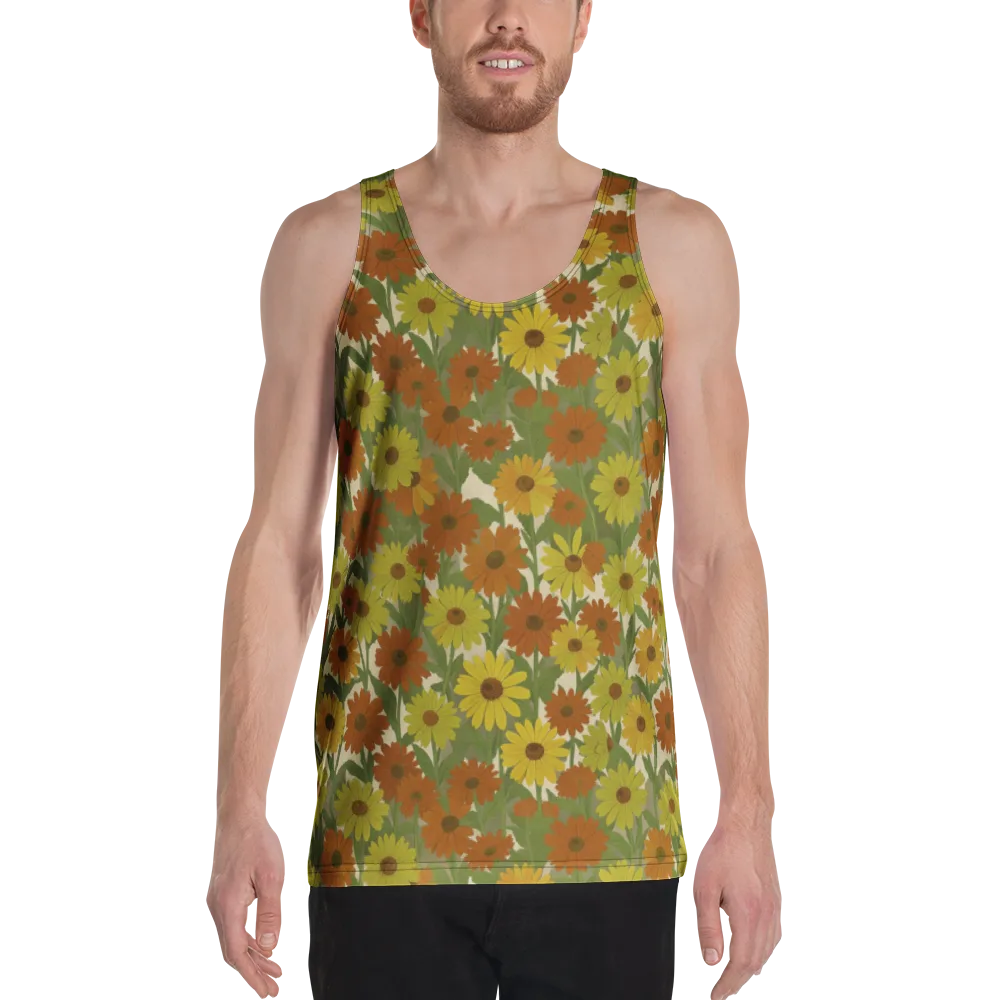 Saffron Bloom on Men's Tank Top — Front