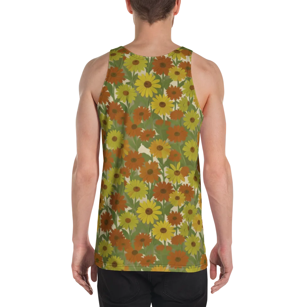 Saffron Bloom on Men's Tank Top — Back