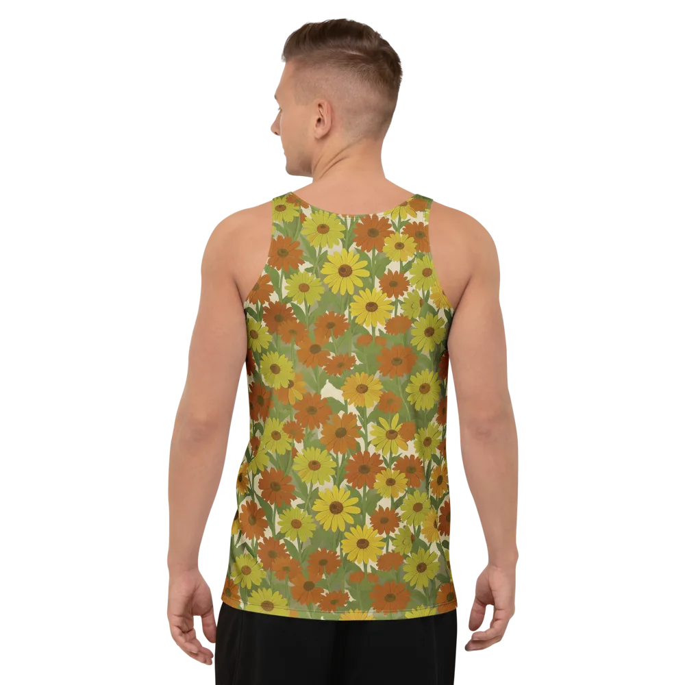 Saffron Bloom on Men's Tank Top — Back