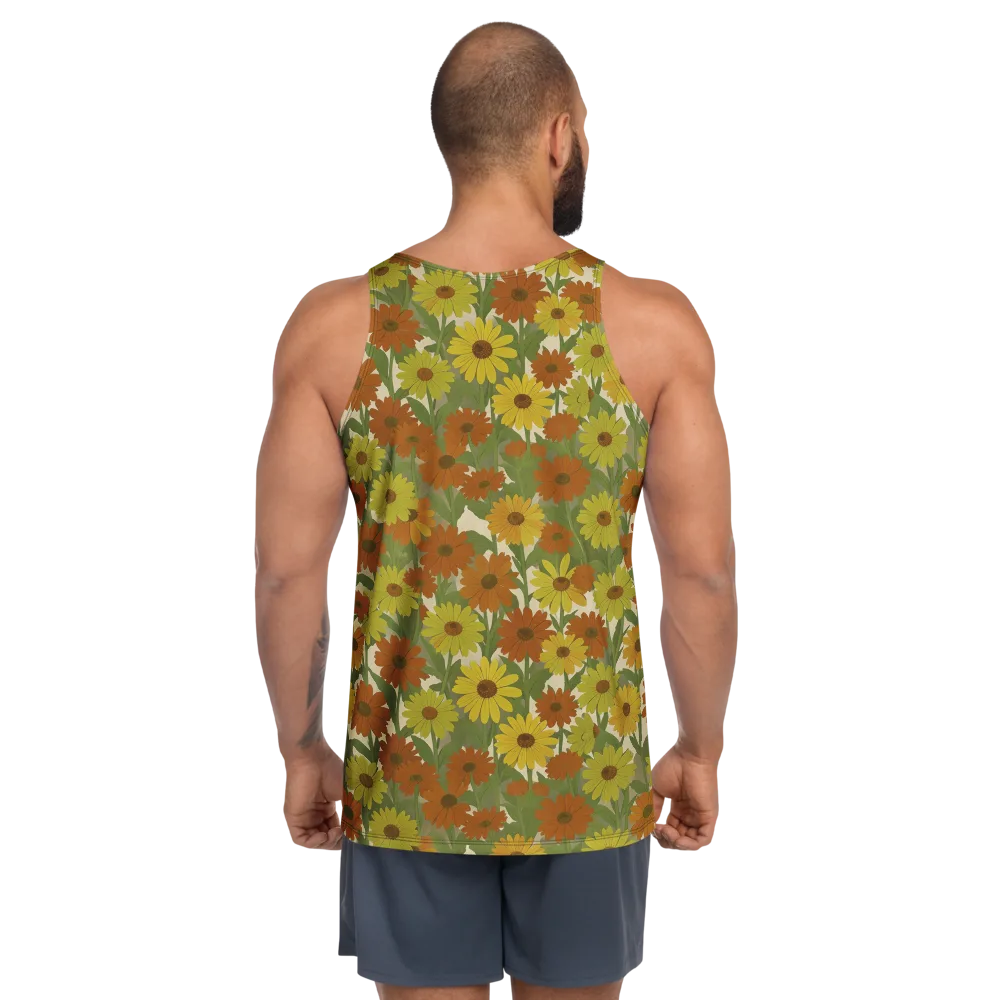 Saffron Bloom on Men's Tank Top — Back