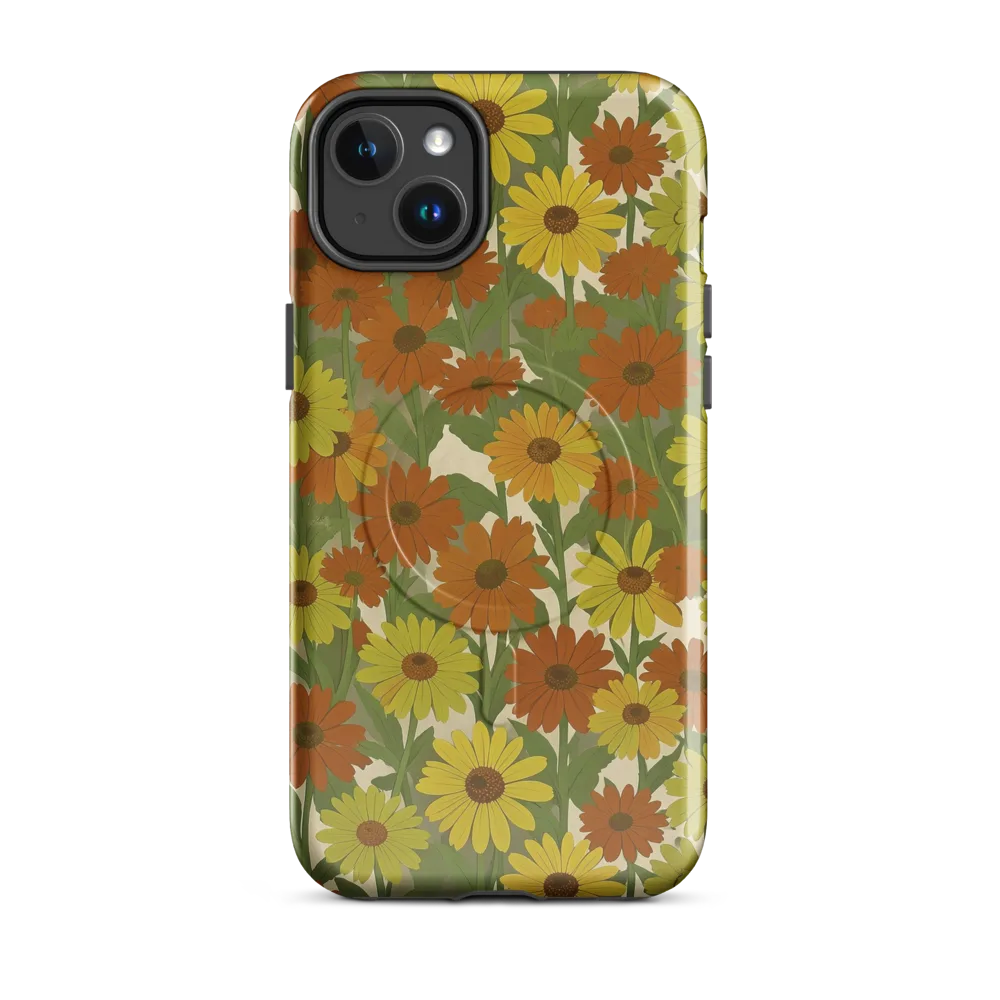 Saffron Bloom on MagSafe Tough Case for iPhone® — Front