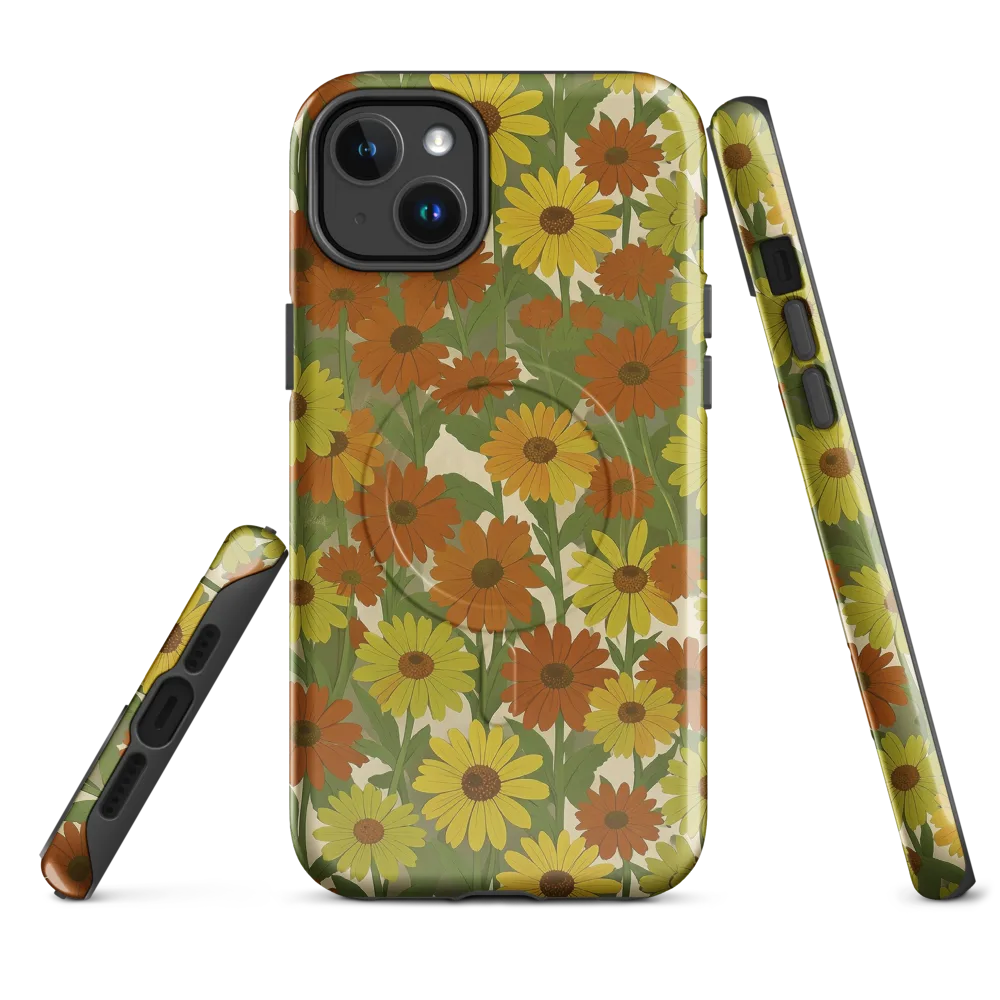 Saffron Bloom on MagSafe Tough Case for iPhone® — Front