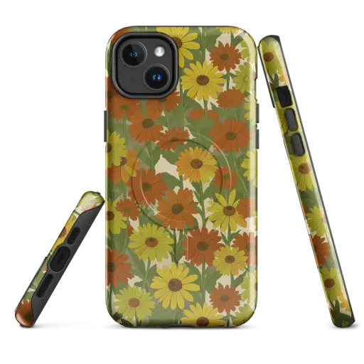 Saffron Bloom on a MagSafe Tough Case for iPhone®