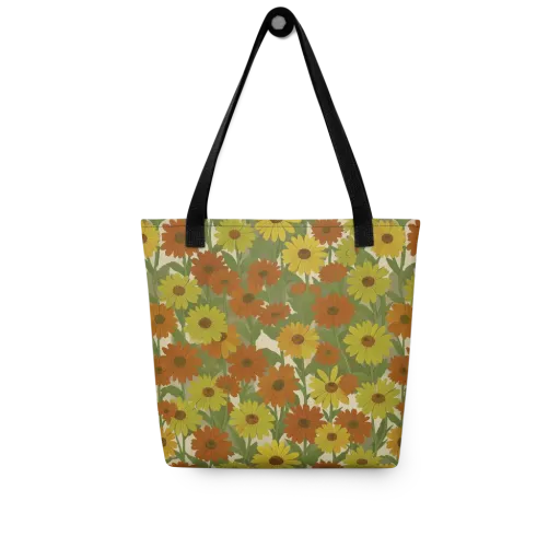 Saffron Bloom on a Tote Bag