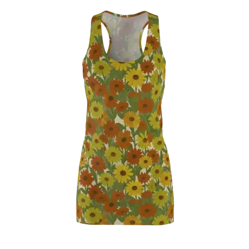 Saffron Bloom on a Racerback Dress