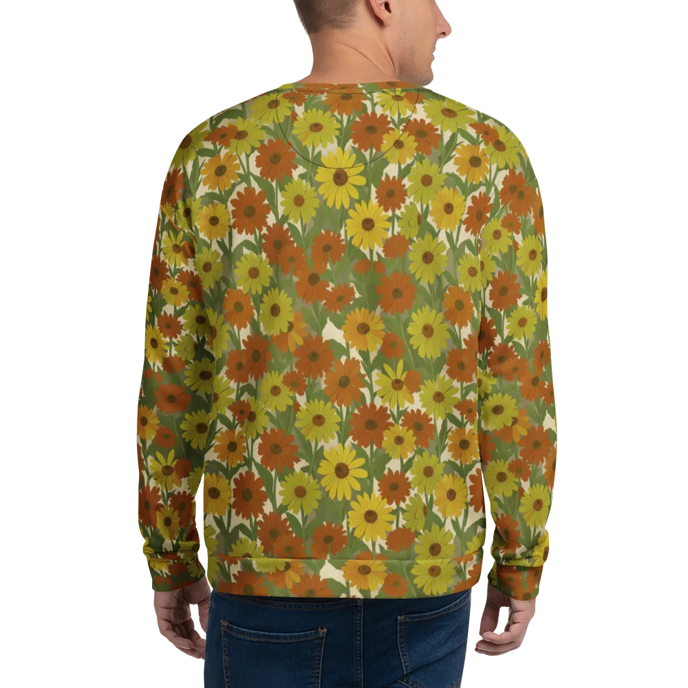 Saffron Bloom on Sweatshirt — Back