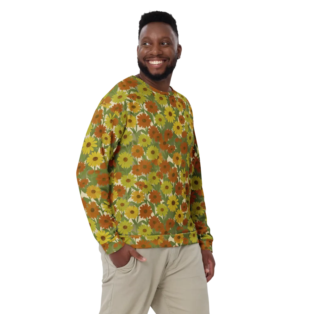 Saffron Bloom on Sweatshirt — Front