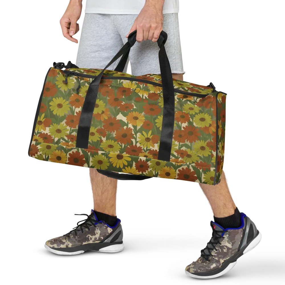 Saffron Bloom on Duffle Bag — Front