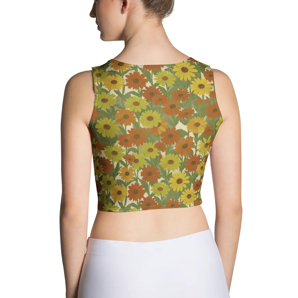 Saffron Bloom on Crop Top — Back