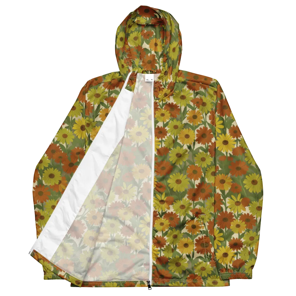 Saffron Bloom on Men's Windbreaker — Front