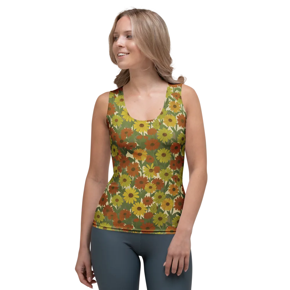 Saffron Bloom on Women's Tank Top — Front