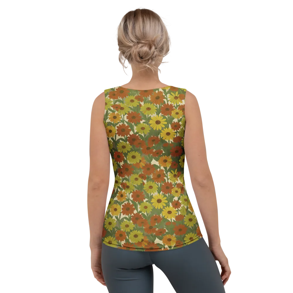 Saffron Bloom on Women's Tank Top — Back