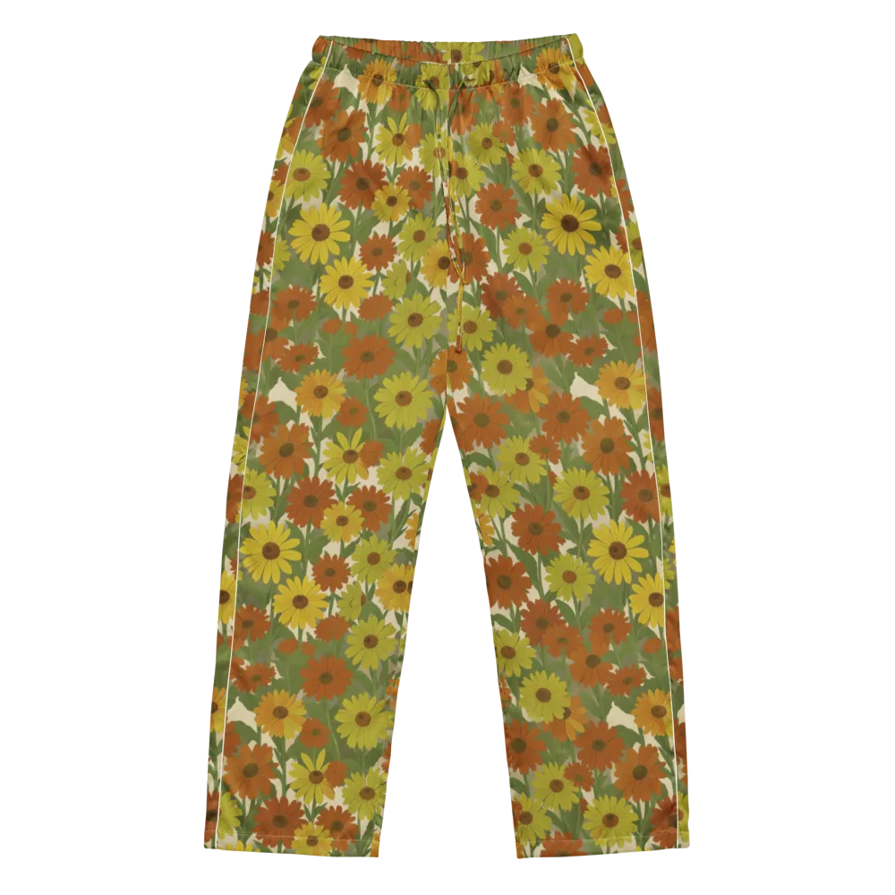Saffron Bloom on Women's Pajama Pants — Front