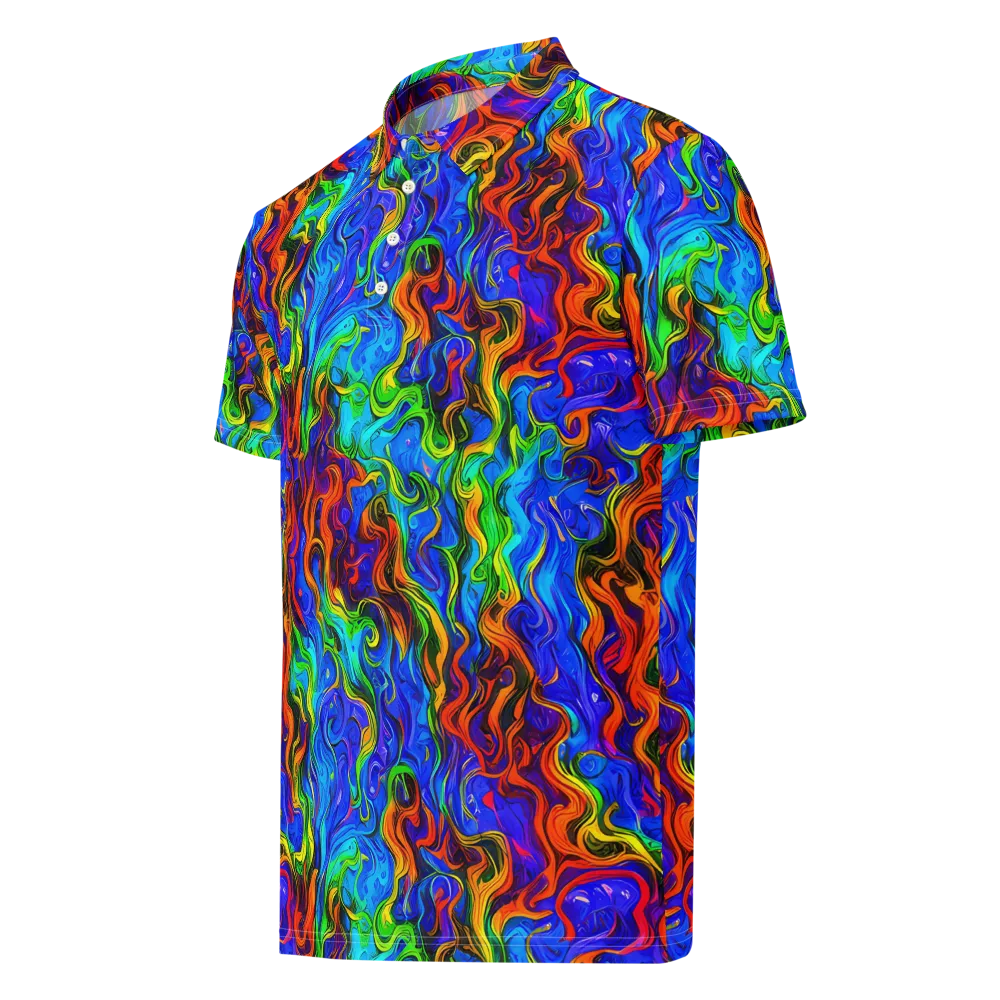 The Color Riot on Men's Slim Fit Polo Shirt — Left Front