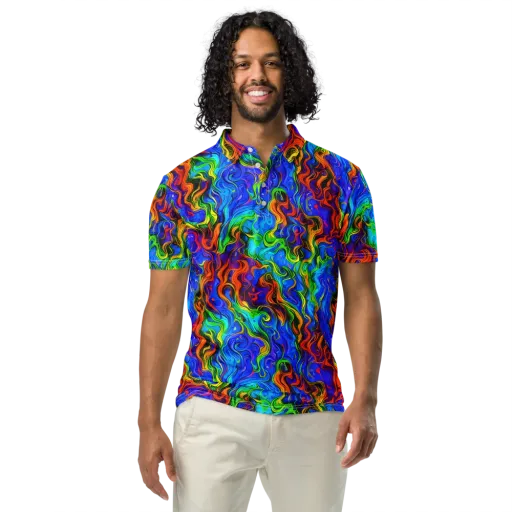 The Color Riot on a Men's Slim Fit Polo Shirt