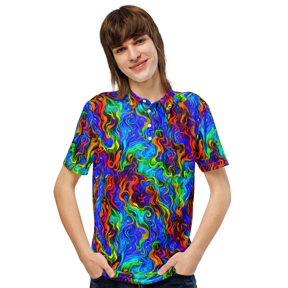 The Color Riot on Men's Slim Fit Polo Shirt — Front