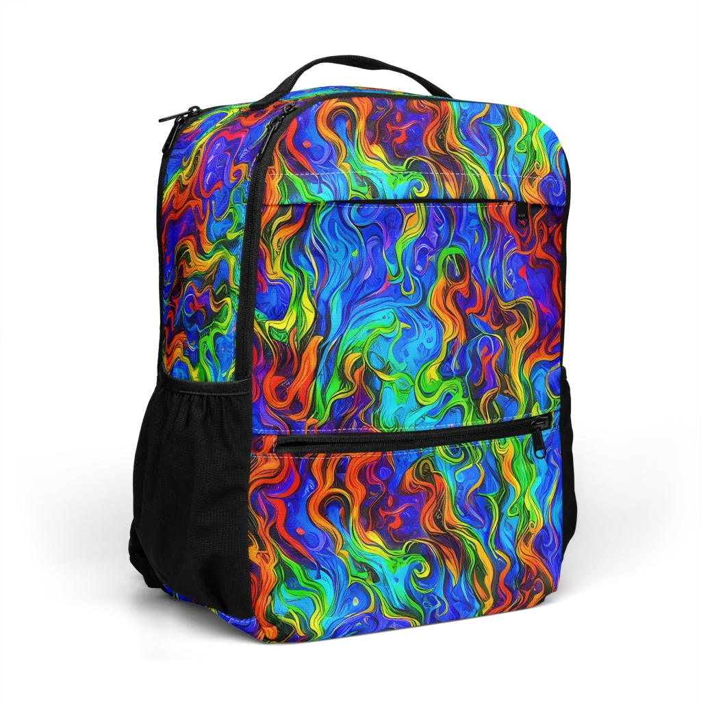 The Color Riot on Utility Backpack — Right Front