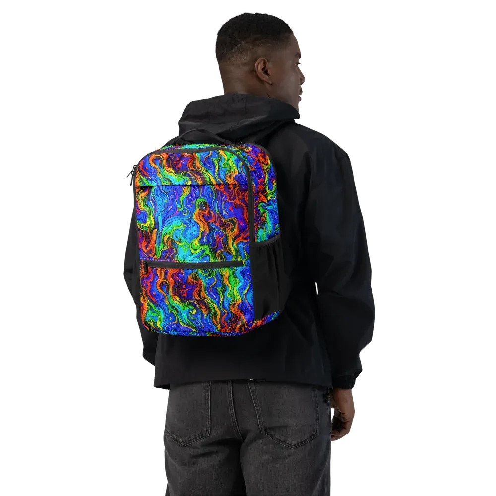 The Color Riot on Utility Backpack — Back