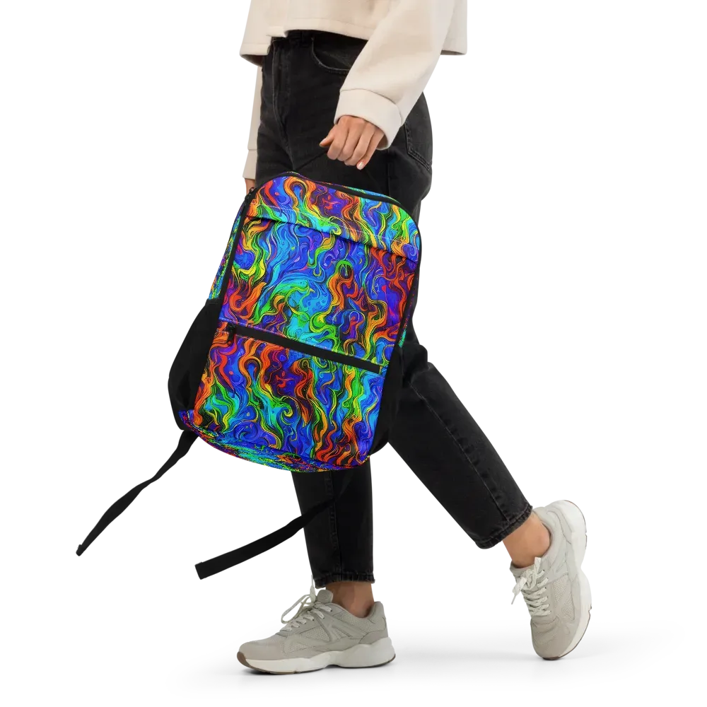 The Color Riot on Utility Backpack — Front