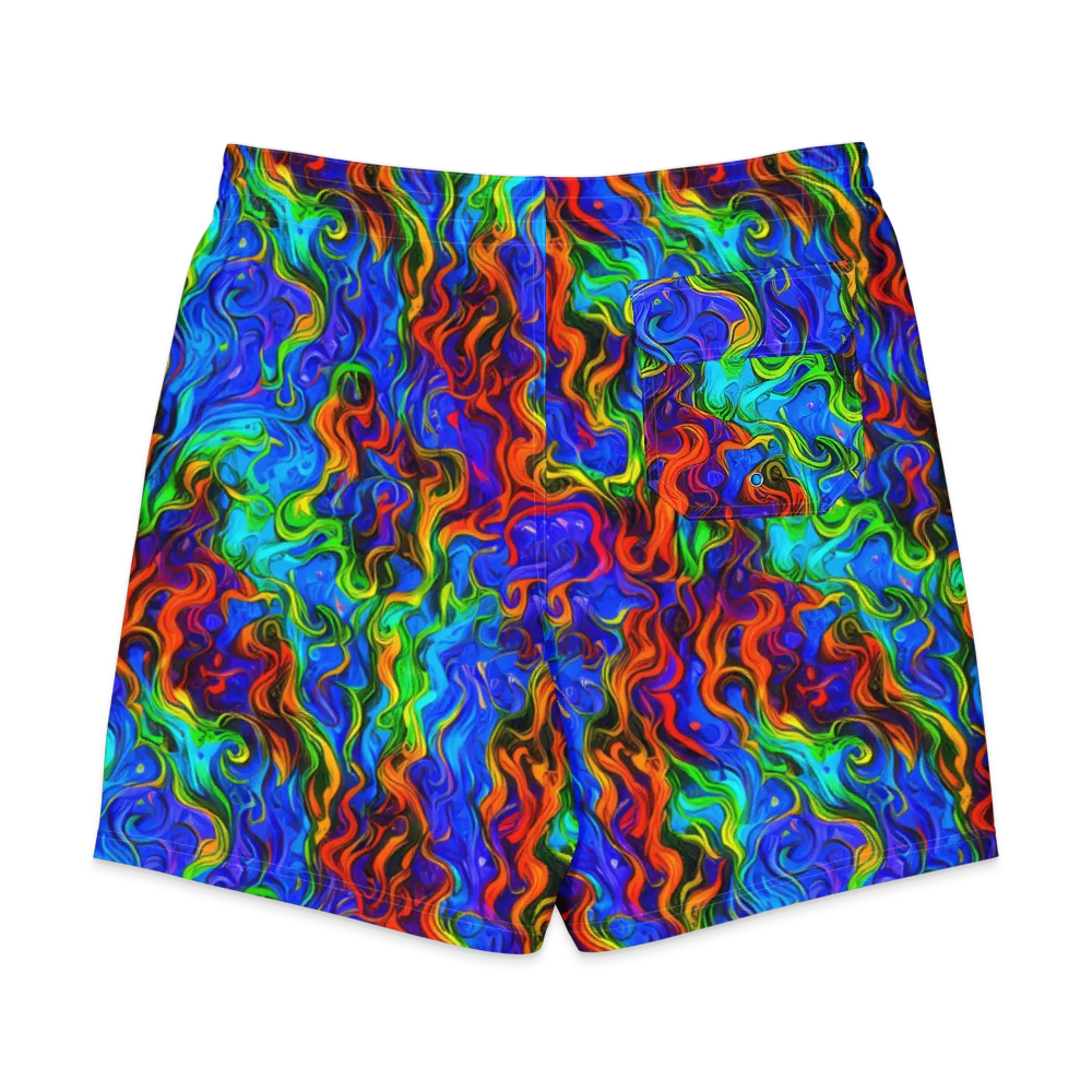 The Color Riot on Men's Board Shorts — Back