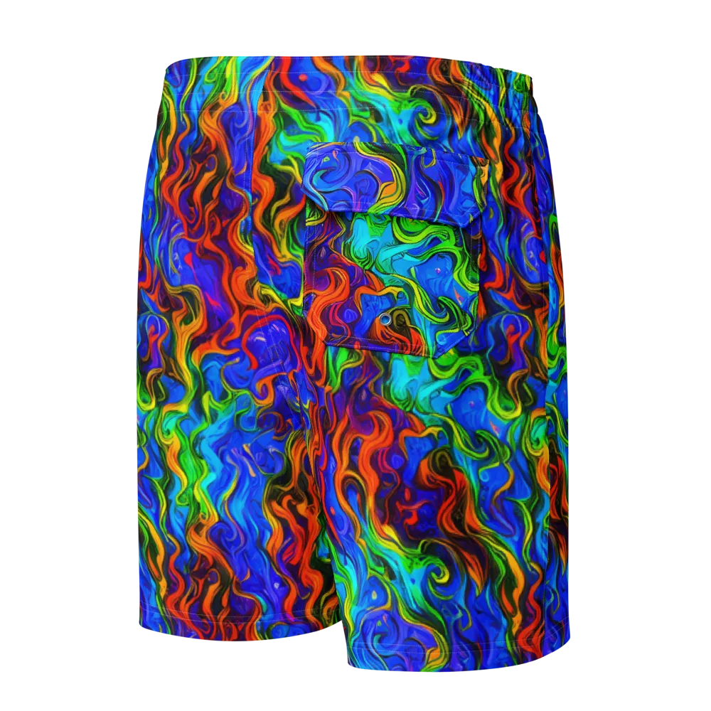 The Color Riot on Men's Board Shorts — Back