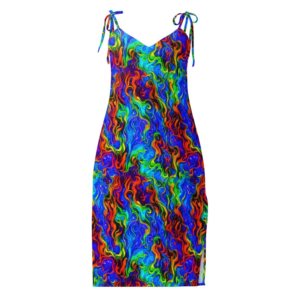 The Color Riot on Slip Dress — Front