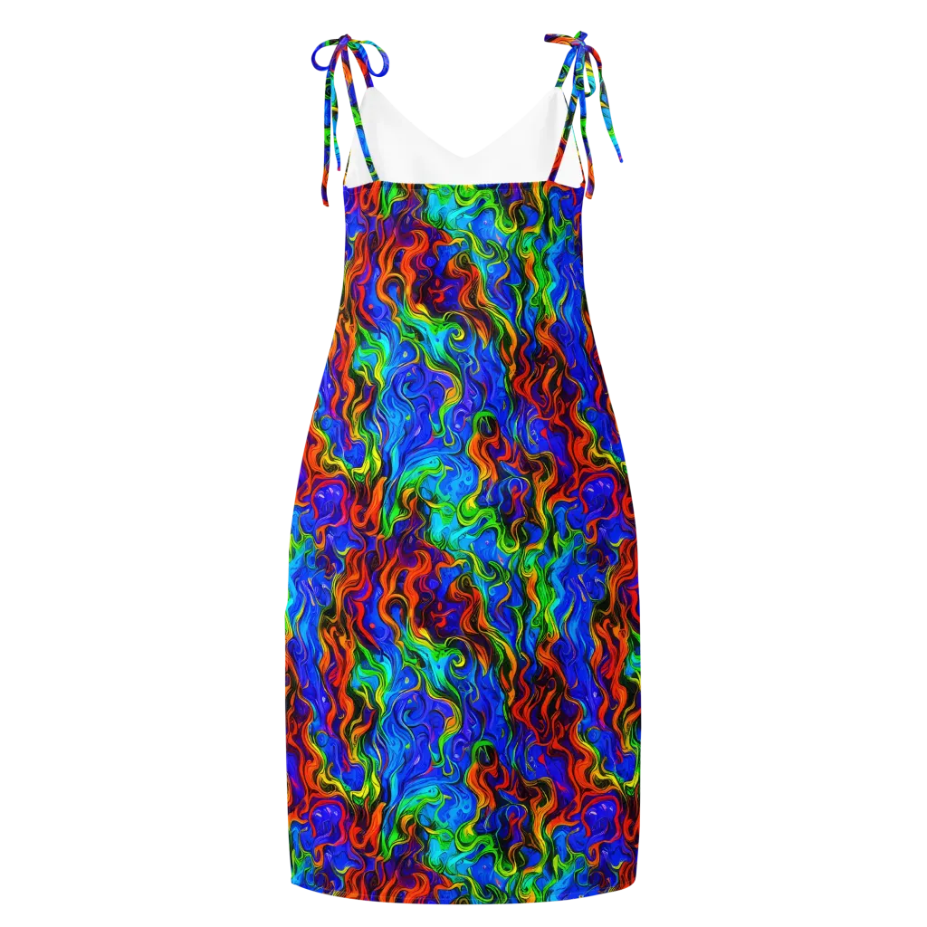 The Color Riot on Slip Dress — Back