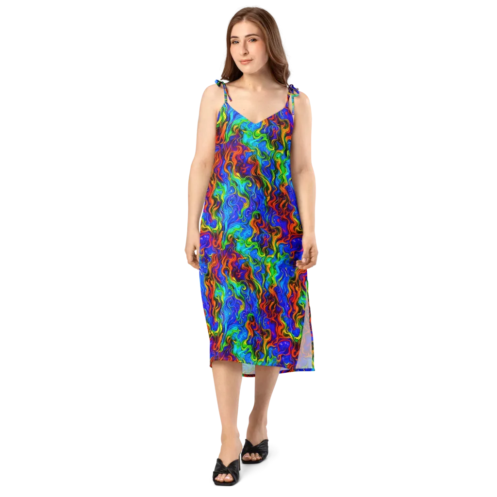 The Color Riot on Slip Dress — Front