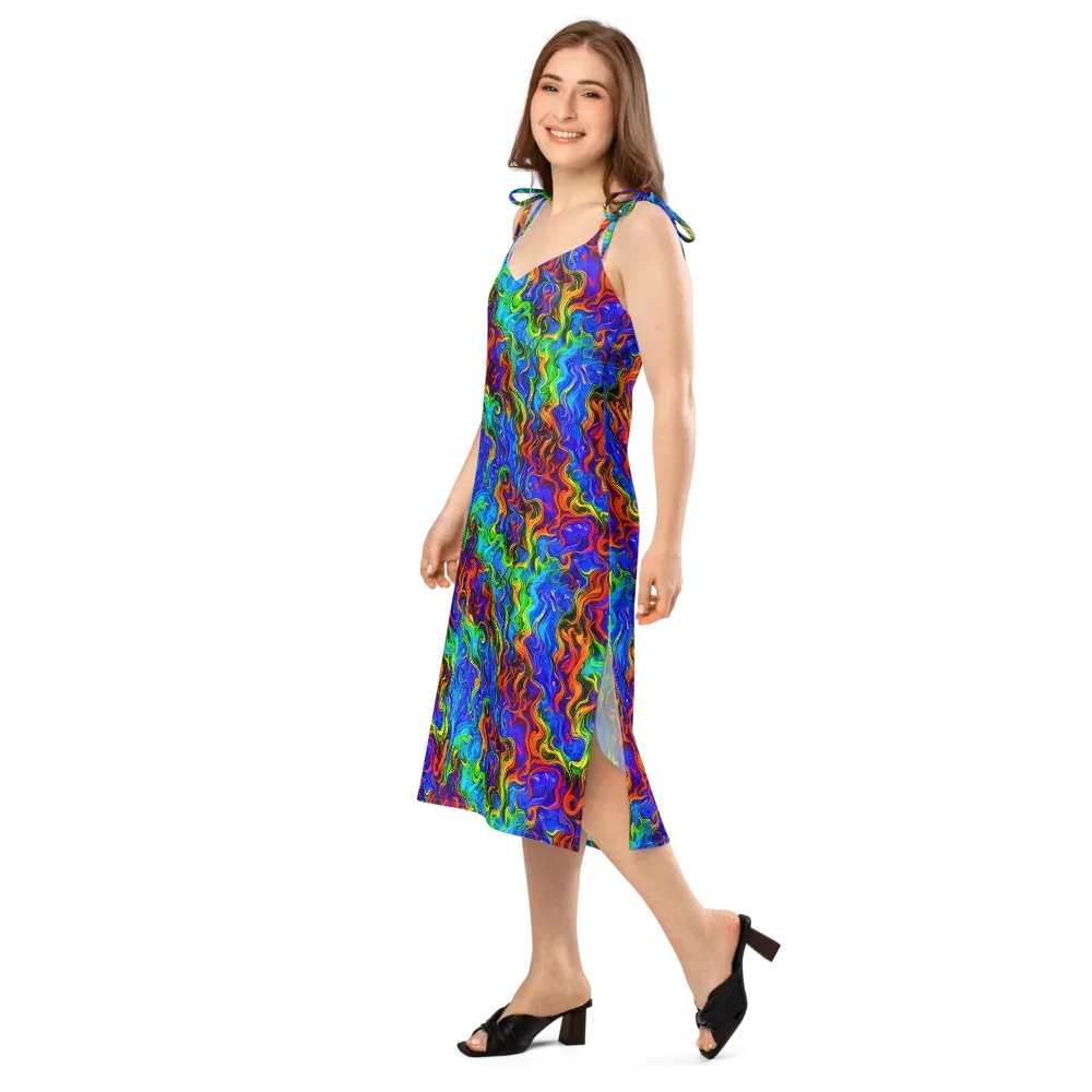 The Color Riot on Slip Dress — Left Front
