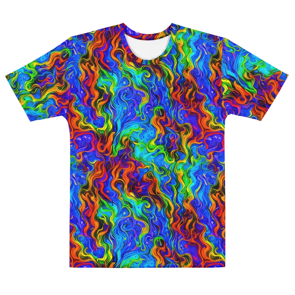 The Color Riot on Men's Cotton Crew Neck T-Shirt — Front