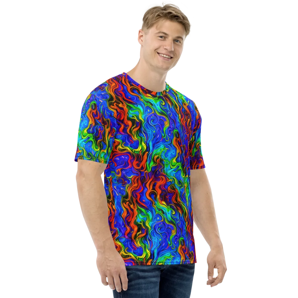 The Color Riot on Men's Crew Neck T-Shirt — Right