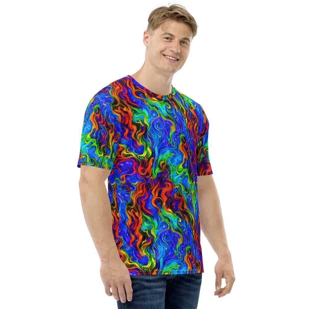 The Color Riot on Men's Crew Neck T-Shirt — Right
