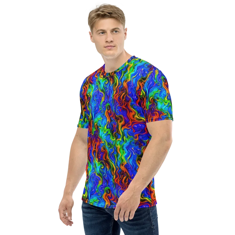 The Color Riot on Men's Crew Neck T-Shirt — Left