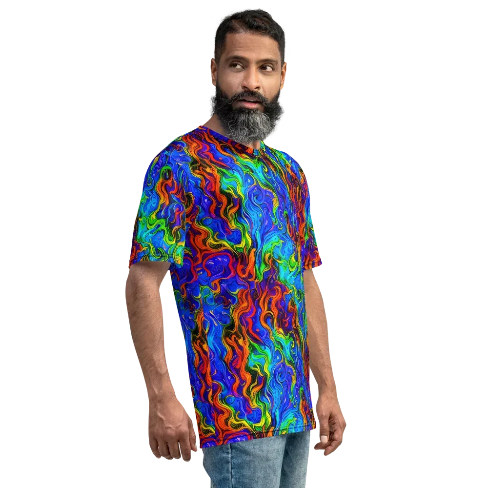 The Color Riot on Men's Crew Neck T-Shirt — Right