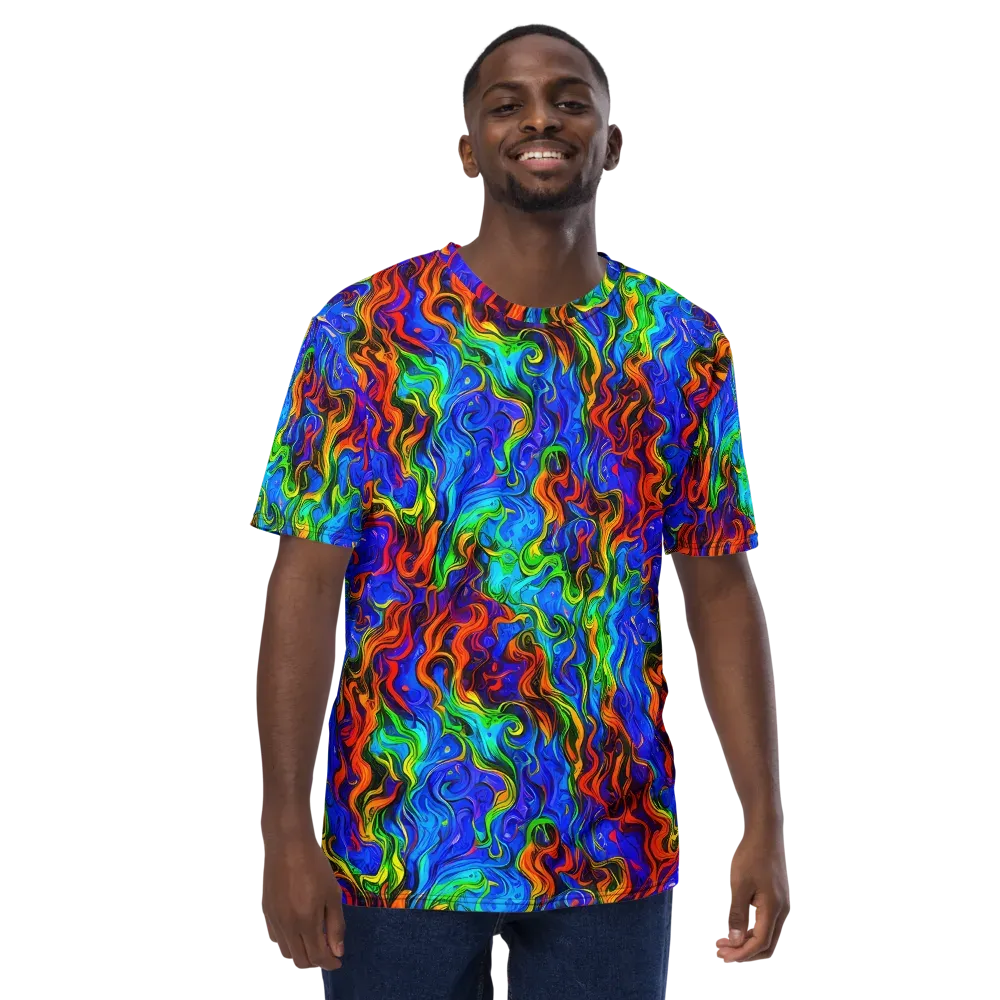 The Color Riot on Men's Crew Neck T-Shirt — Front