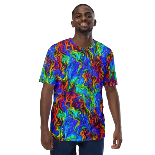 The Color Riot on a Men's Crew Neck T-Shirt