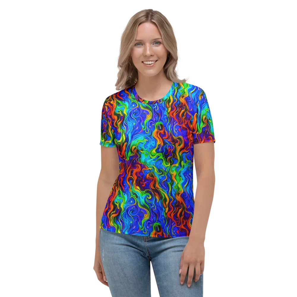 The Color Riot on Women's Crew Neck T-Shirt — Front