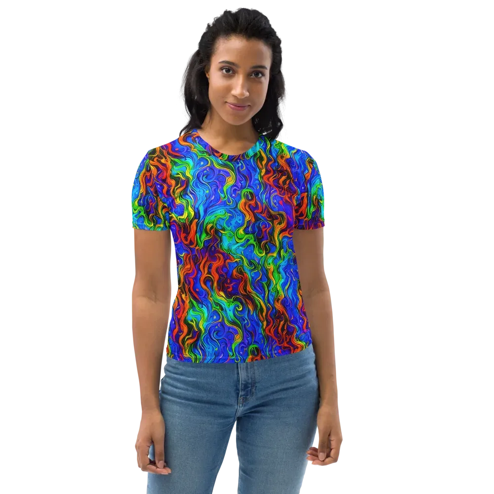 The Color Riot on Women's Crew Neck T-Shirt — Front