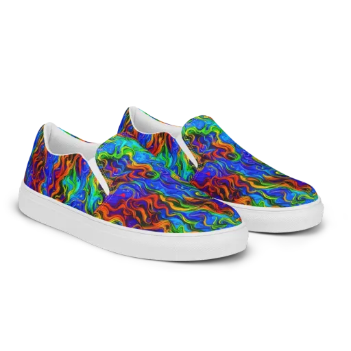 The Color Riot on a Men's Slip-On Canvas Shoes