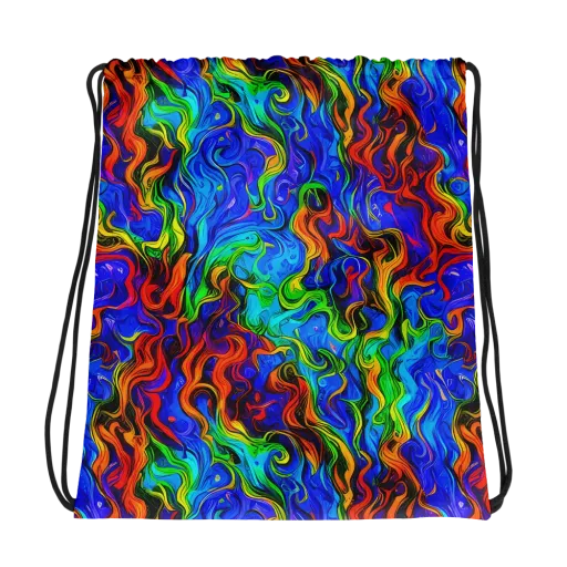 The Color Riot on a Drawstring Bag