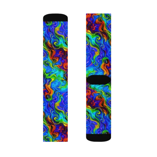 The Color Riot on a Socks