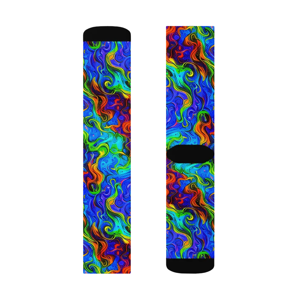 The Color Riot on Socks — Right Sock