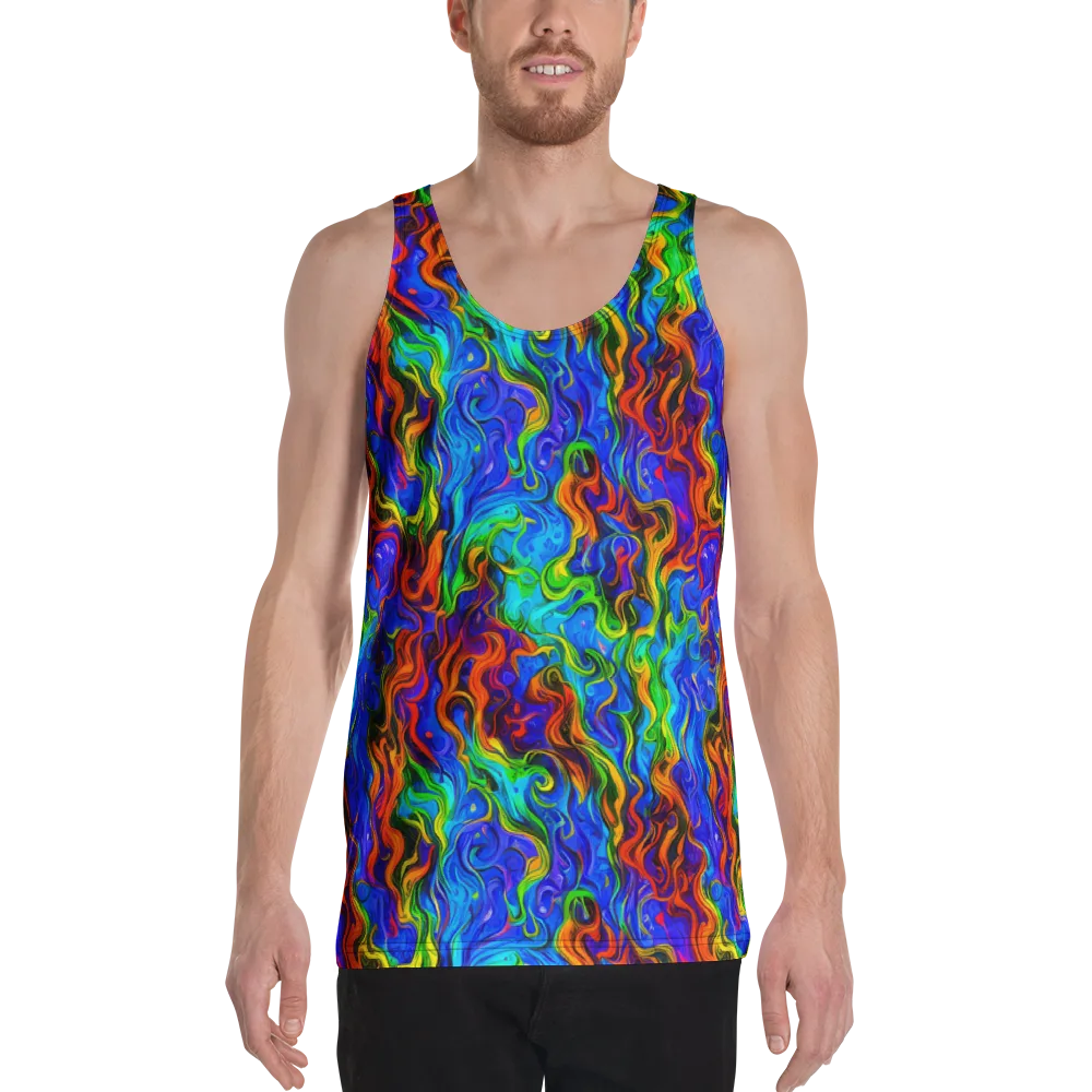 The Color Riot on Men's Tank Top — Front
